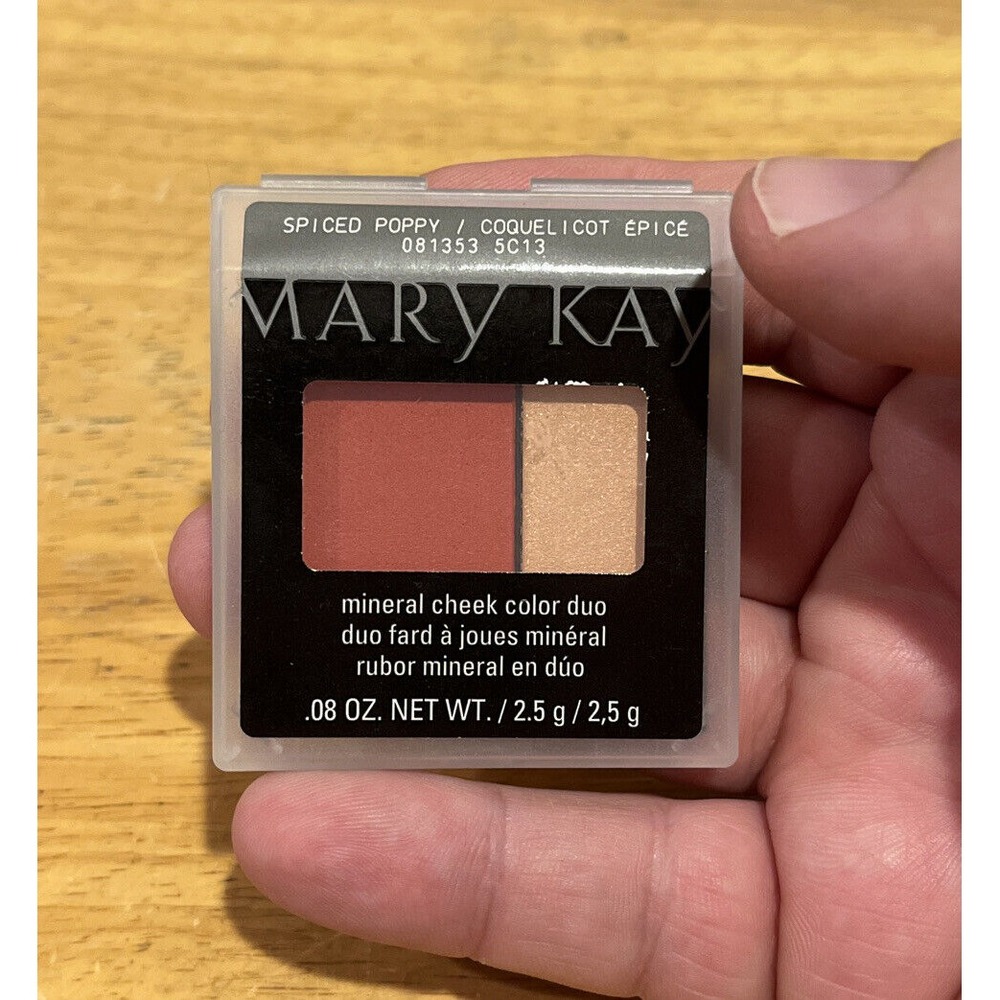 NIB Mary Kay Mineral Cheek Color Duo SPICED POPPY #081353